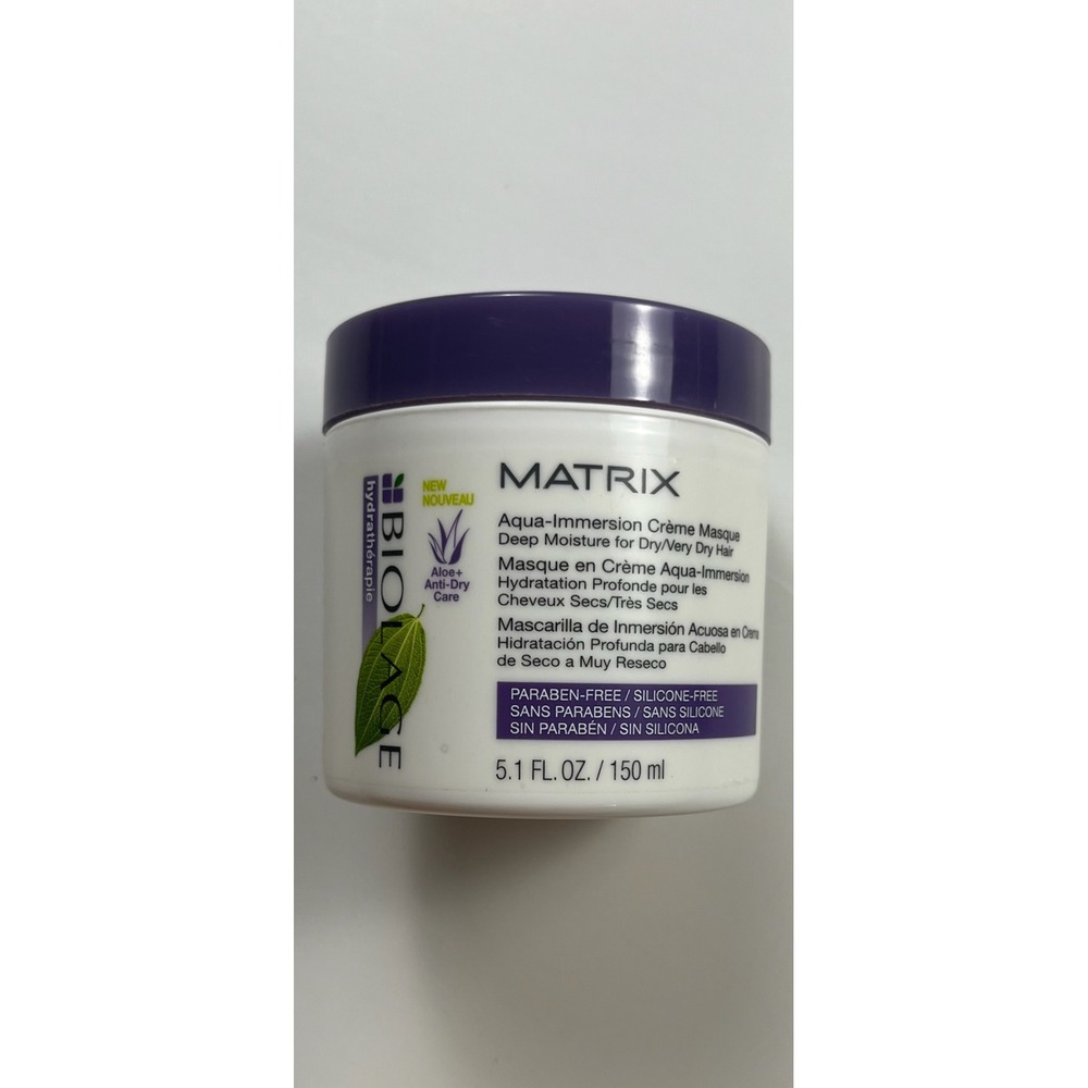 Matrix Biolage Hydratherapie Aqua-Immersion Creme Masque 5.1oz Hair Treatment